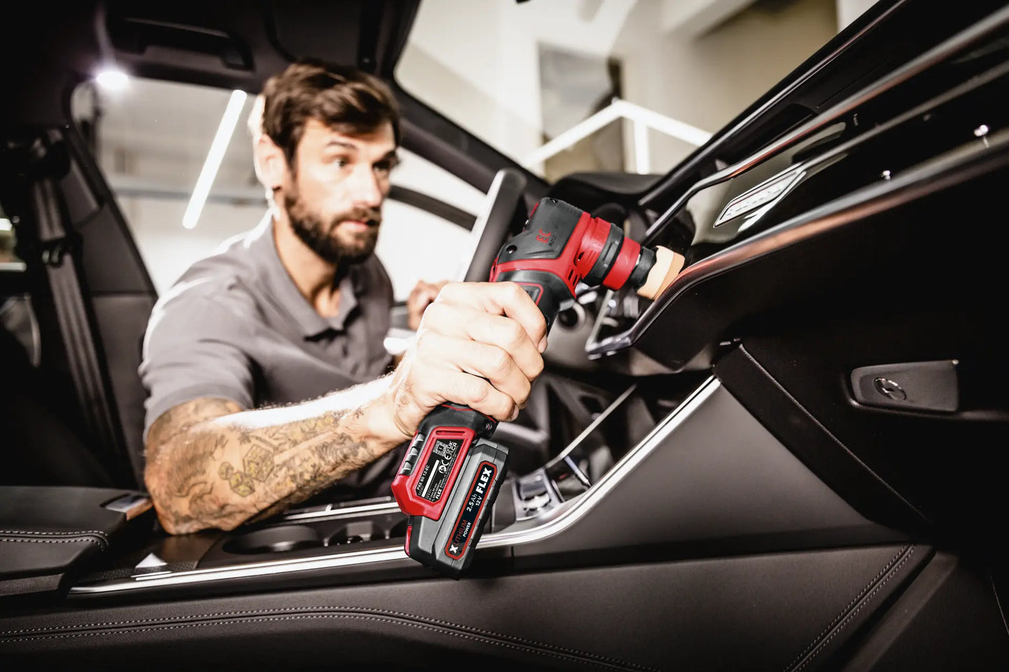 Flex PXE 80 12-EC Cordless Mini Polisher Kit - NEW Version 12 Volt