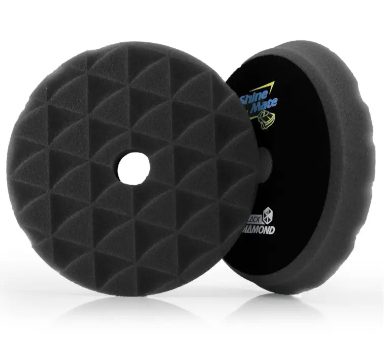 ShineMate Black Foam Pad 5" - Super Finishing (6" Face)