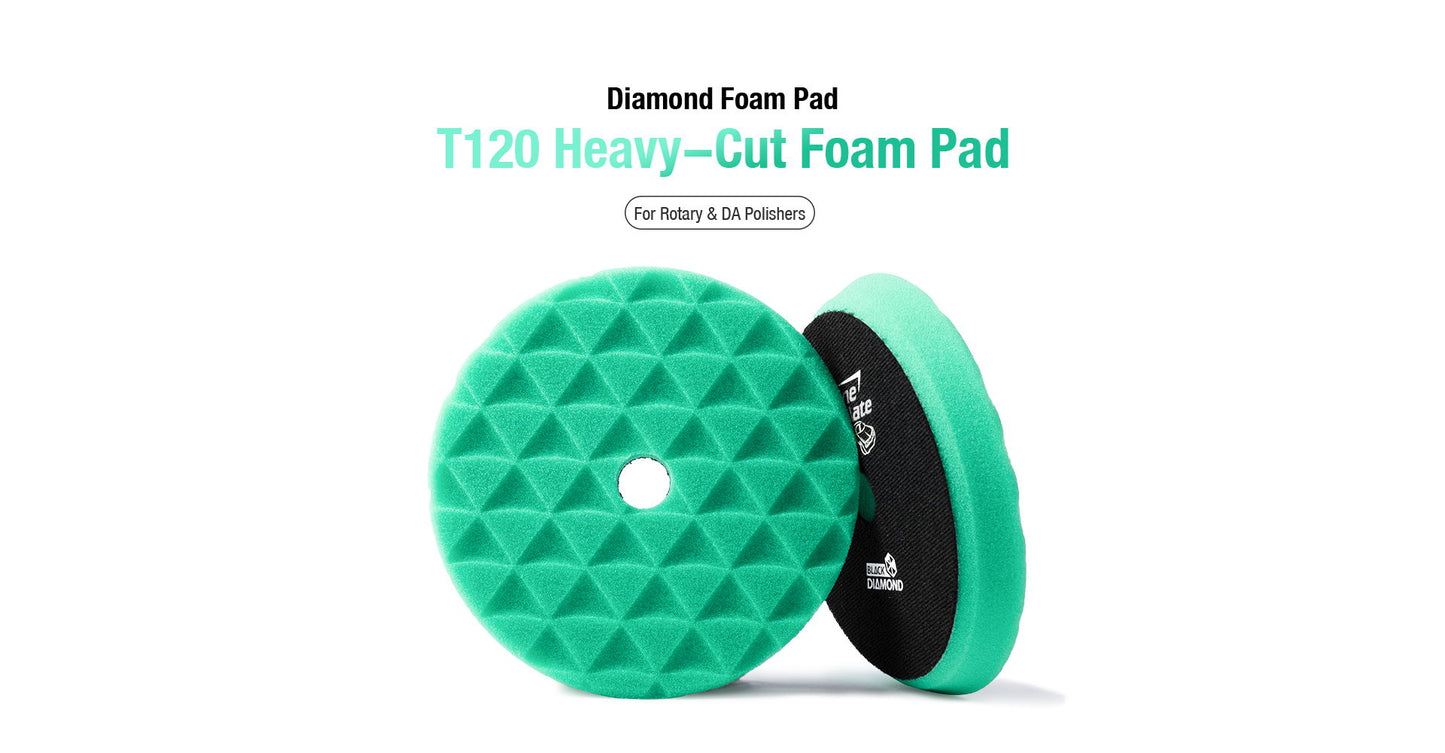 ShineMate Green Foam Pad 6" - Super Heavy (7" Face)