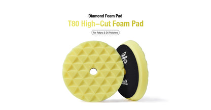 ShineMate Yellow Foam Pad 6" - Heavy (7" Face)