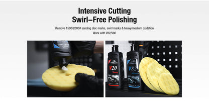 ShineMate Yellow Foam Pad 6" - Heavy (7" Face)