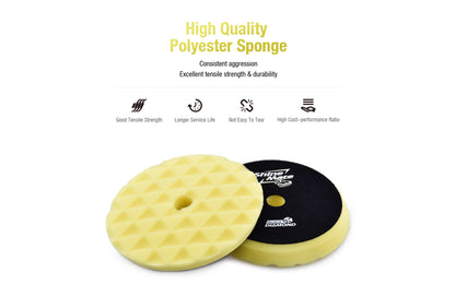 ShineMate Yellow Foam Pad 6" - Heavy (7" Face)