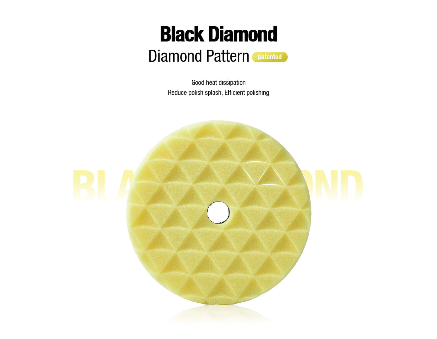 ShineMate Yellow Foam Pad 6" - Heavy (7" Face)