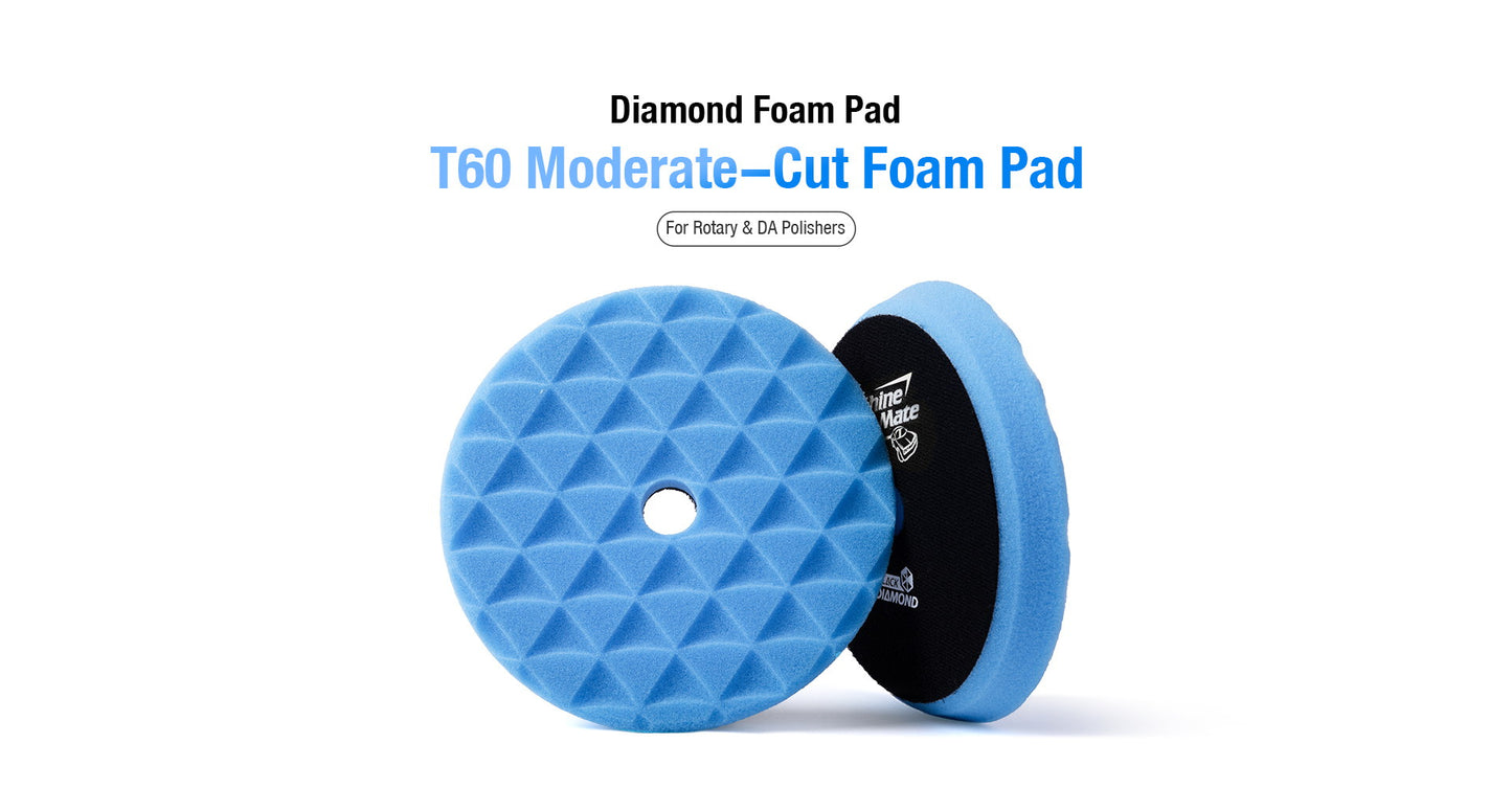 ShineMate Blue Foam Pad 3" - Medium (4" Face)