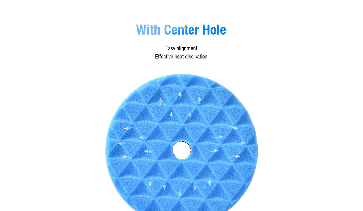 ShineMate Blue Foam Pad 3" - Medium (4" Face)