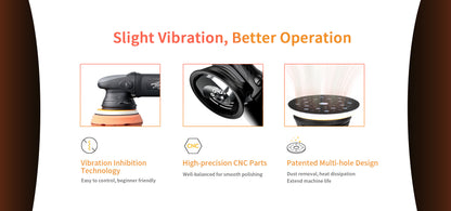 ShineMate EX620 5/15 Dual Action Polisher Kit 5"