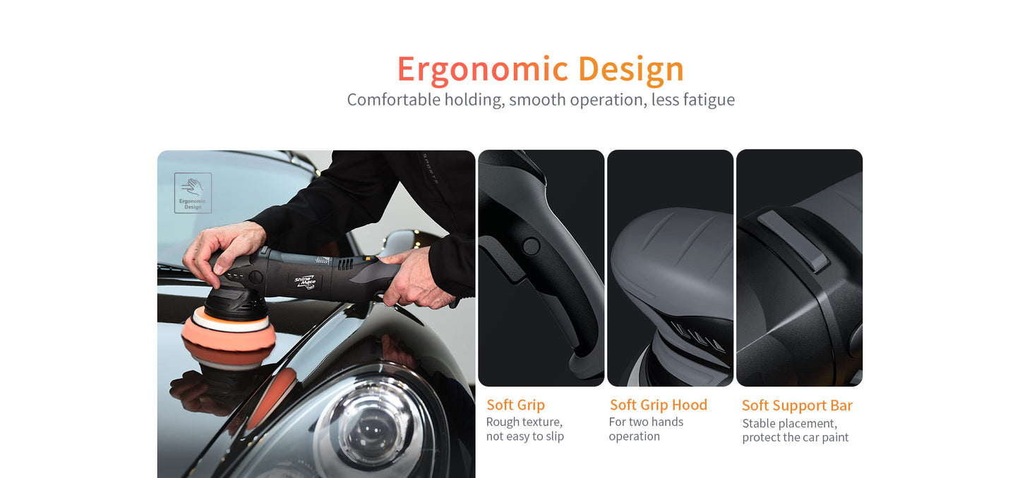 ShineMate EX620 5/15 Dual Action Polisher Kit 5"