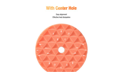 ShineMate Orange Foam Pad 5" - Light (6" Face)