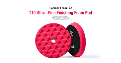 ShineMate Red Foam Pad 6" - Finishing (7" Face)