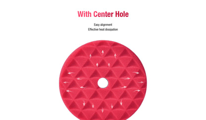 ShineMate Red Foam Pad 6" - Finishing (7" Face)