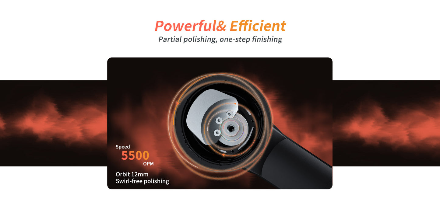 ShineMate EX603 Mini Dual Action Polisher