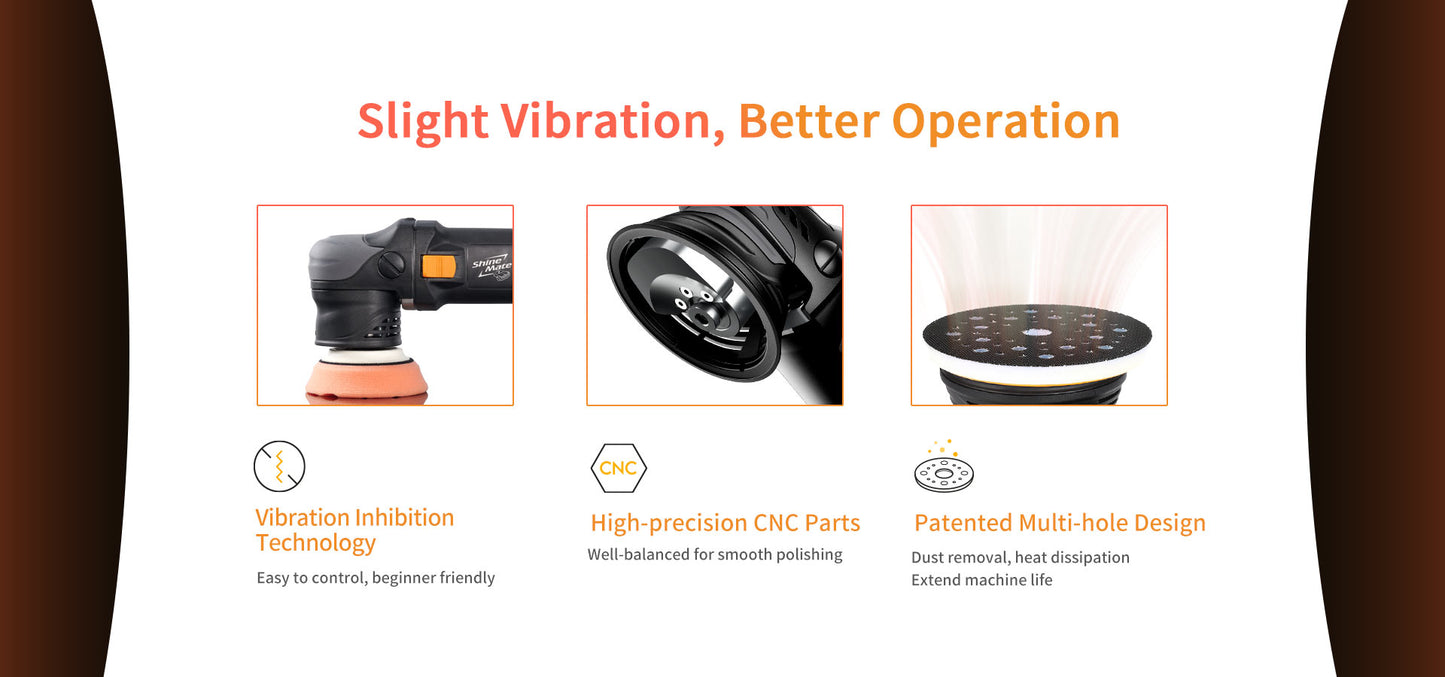 ShineMate EX603 Mini Dual Action Polisher
