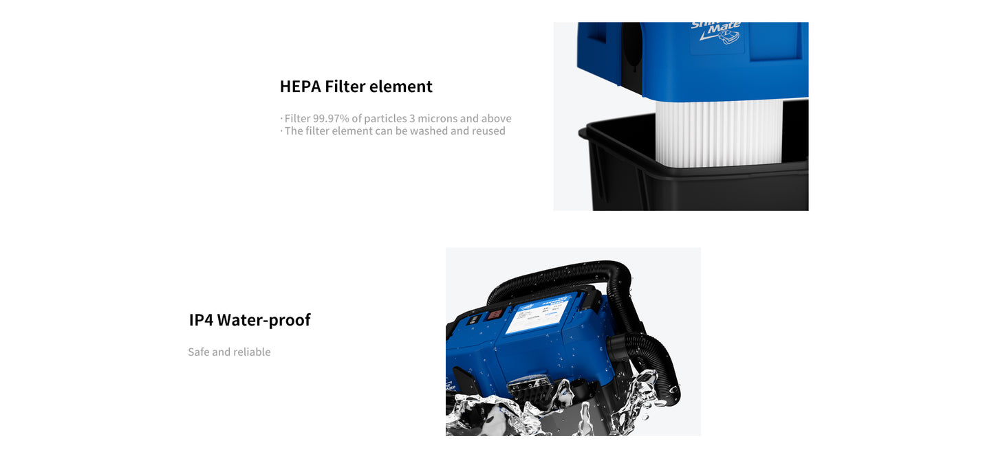 Shinemate EC405 Cordless Vacuum