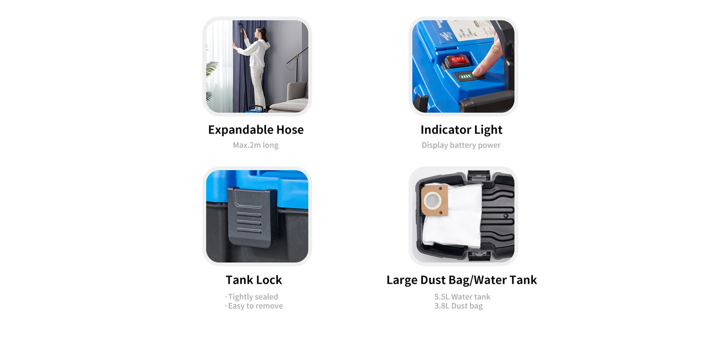 Shinemate EC405 Cordless Vacuum