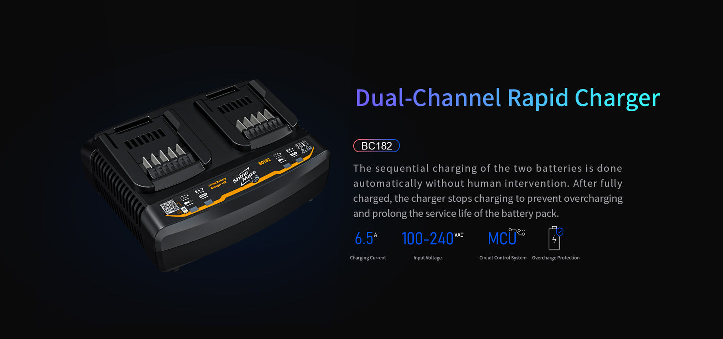 ShineMate Dual Channel Rapid Charger