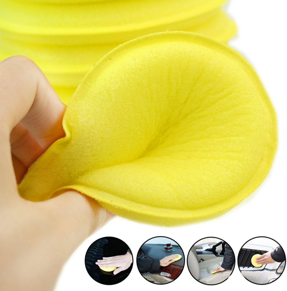 CleanerCar Yellow Foam Applicator ( Each or 6 Pack )