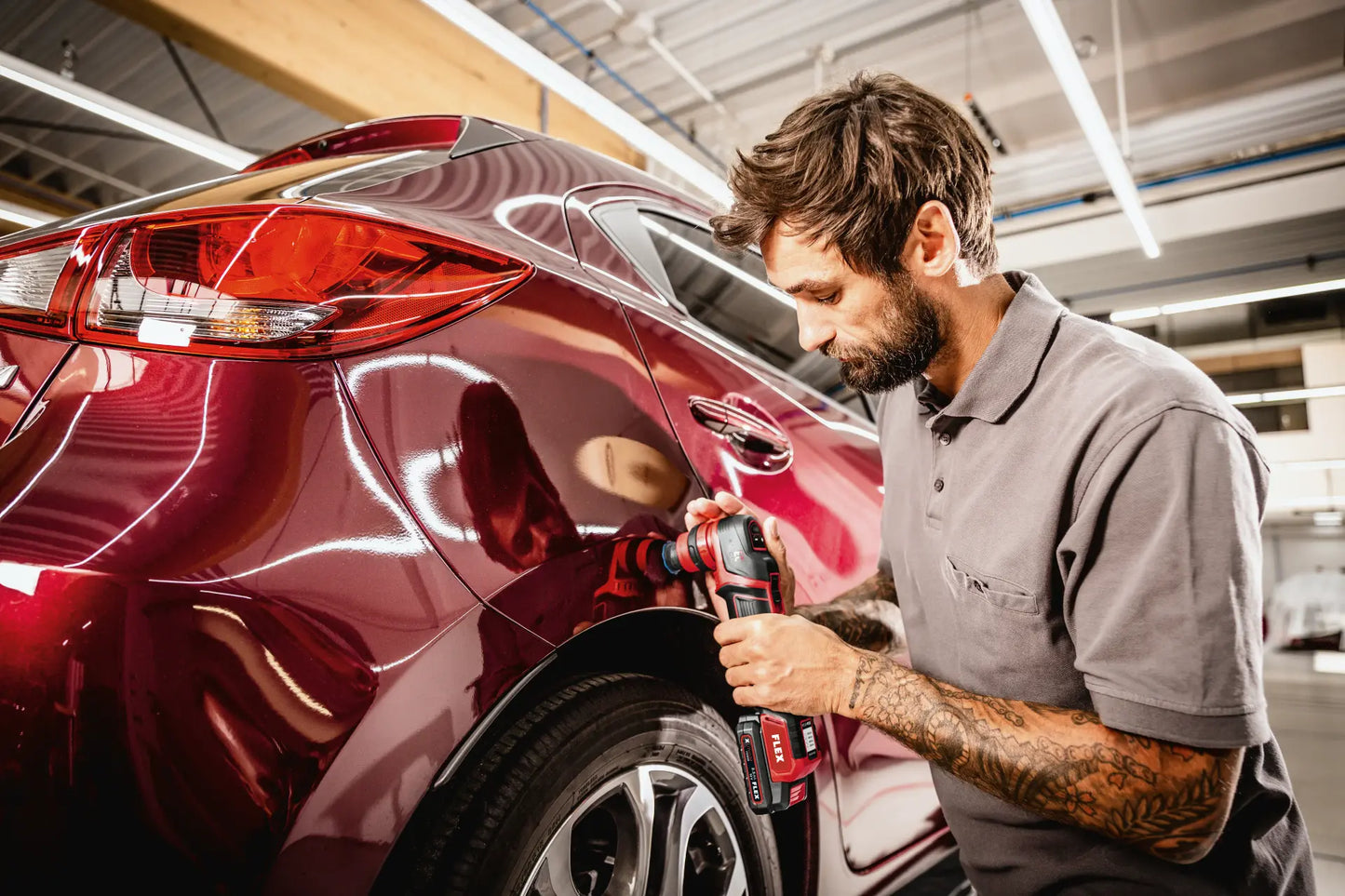 Flex PXE 80 12-EC Cordless Mini Polisher Kit - NEW Version 12 Volt