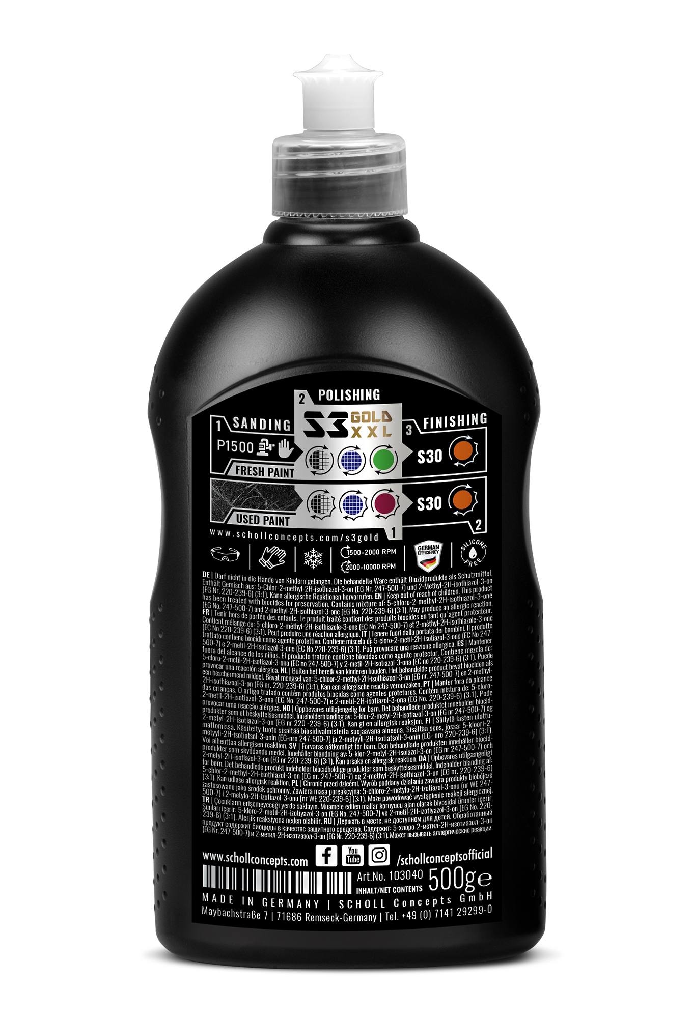 Scholl S3 Gold XXL 500ml