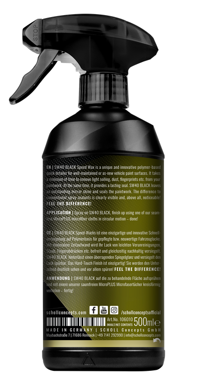 Scholl SW40 Black Speedwax 500ml