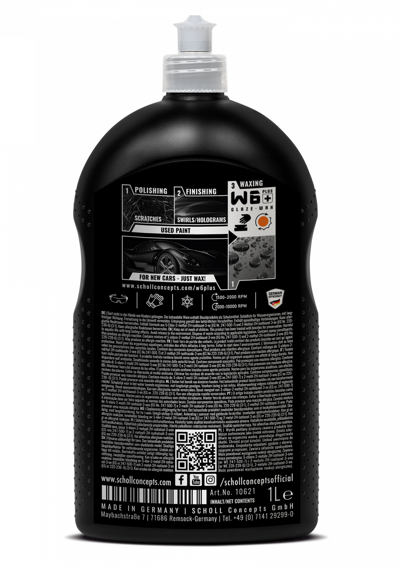 Scholl W6+ Premium Glaze Wax 1L