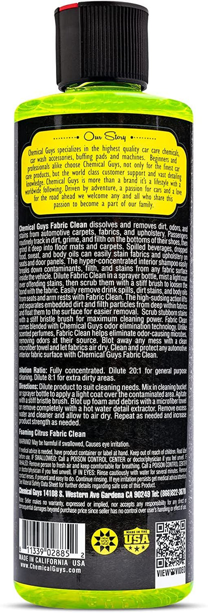 Chemical Guys Foaming Citrus Fabric & Upholstery Cleaner 473ml (16oz)