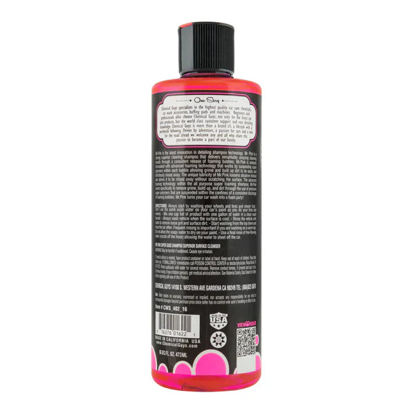 Chemical Guys Mr Pink Shampoo Car Wash & Chenille Wash Mitt Bundle / Kit