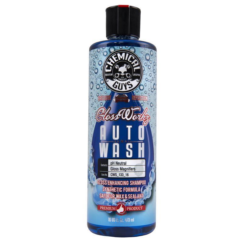 Chemical Guys Glossworks - Auto Wash Gloss Booster & Paintwork Cleanser 473ml (16oz)