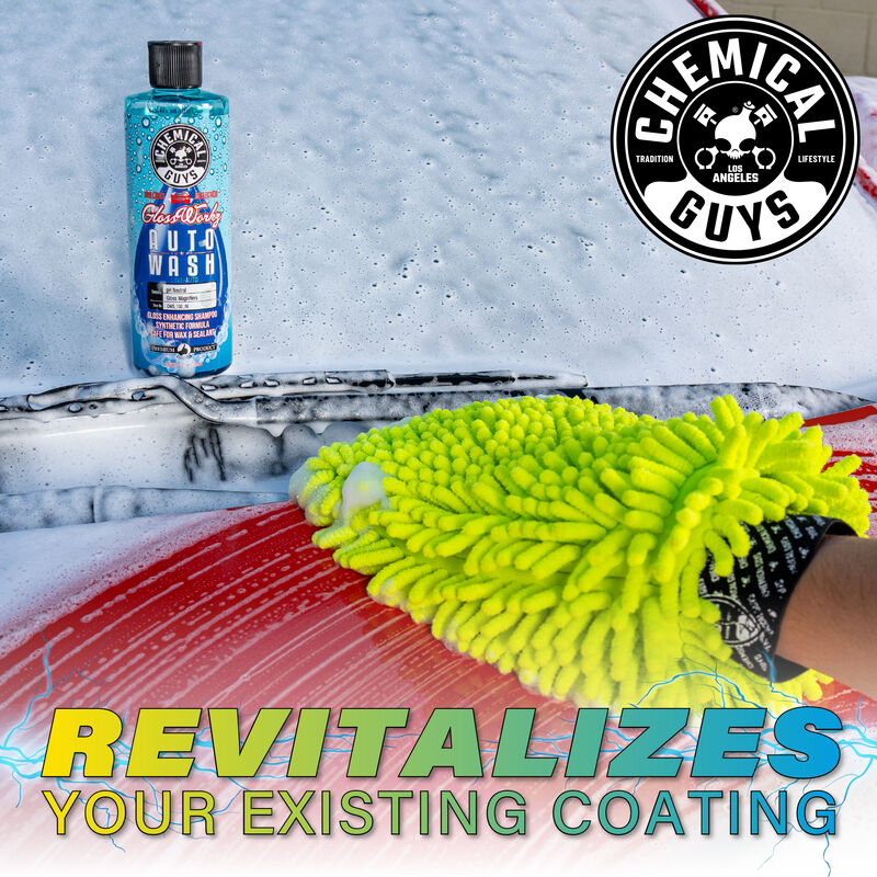 Chemical Guys Glossworks - Auto Wash Gloss Booster & Paintwork Cleanser 473ml (16oz)