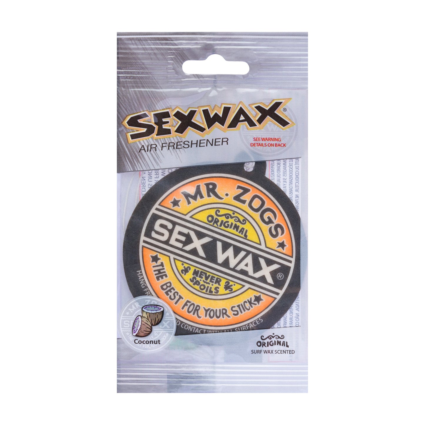 Mr. Zog’s Sexwax Air Freshener - Coconut 4pk