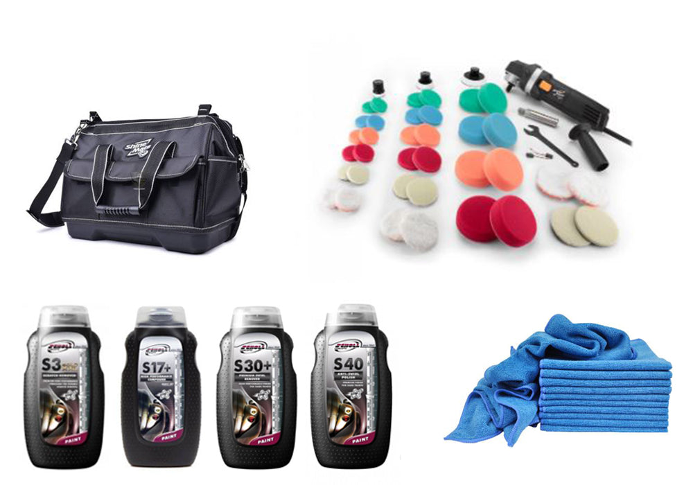 ShineMate EP803K Mini Rotary Polisher Detailing Kit