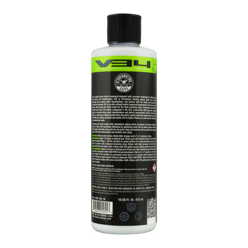 Chemical Guys V34 Optical Grade Hybrid Cutting Polish 473ml (16oz)