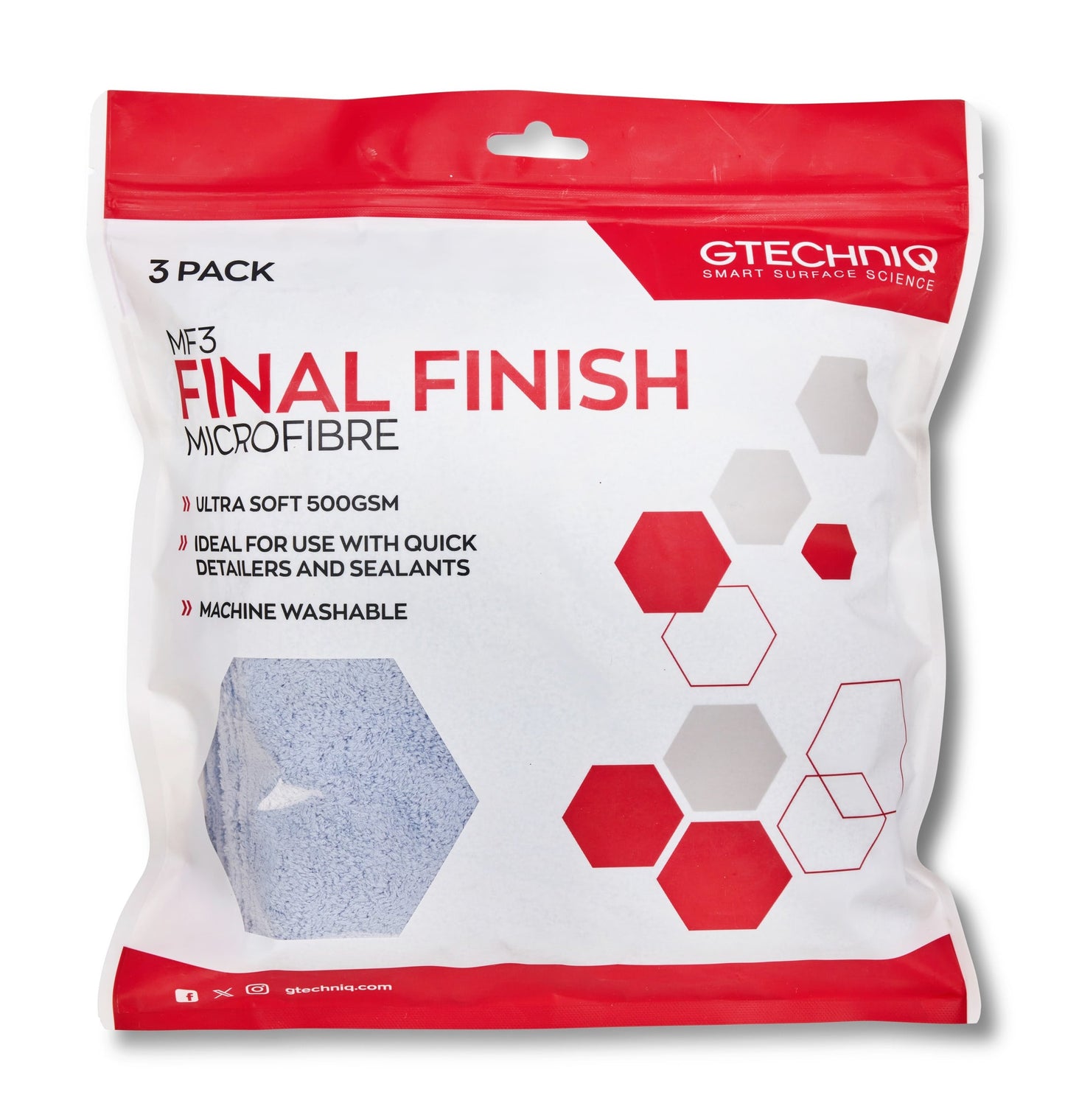 Gtechniq MF3 Final Finish Microfiber 3pk