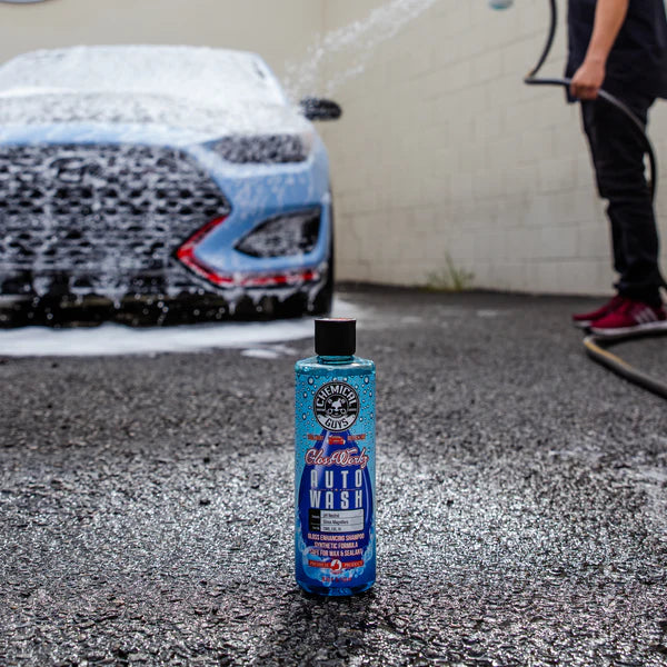 Chemical Guys Glossworkz Auto Wash Shampoo & Chenille Wash Mitt Bundle / Kit