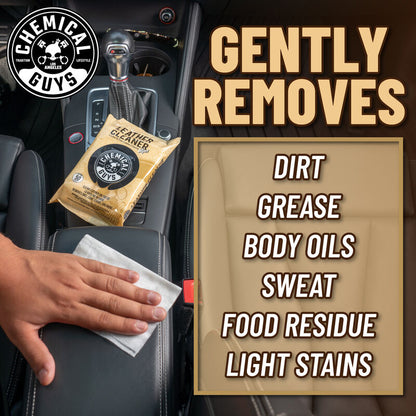 Chemical Guys Leather Cleaner Wipe 50pk