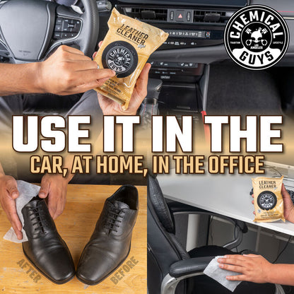 Chemical Guys Leather Cleaner Wipe 50pk