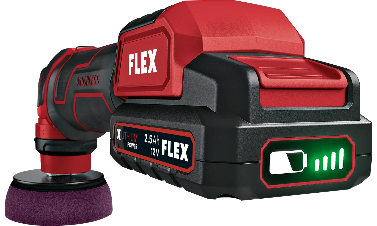 Flex PXE 80 12-EC Cordless Mini Polisher Kit - NEW Version 12 Volt