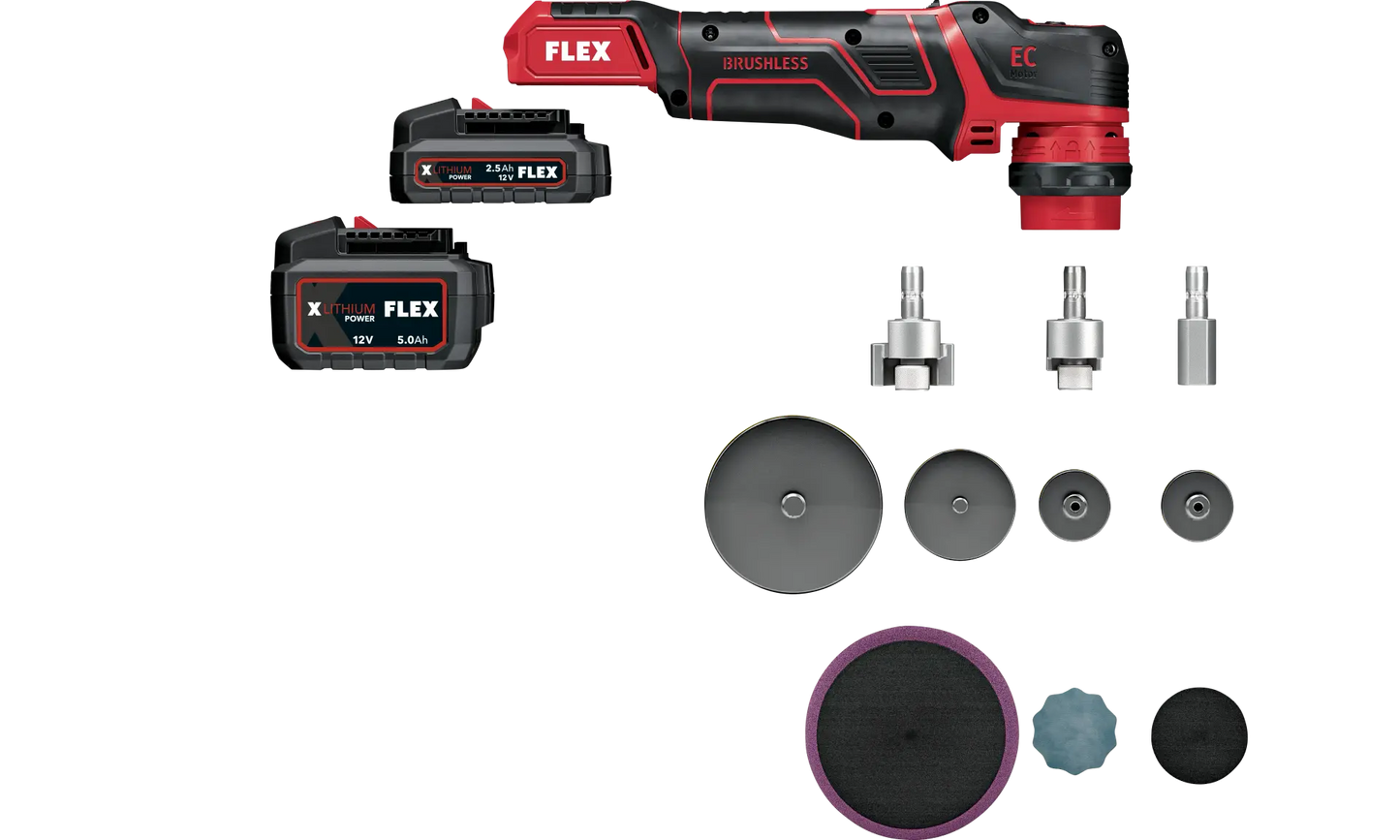Flex PXE 80 12-EC Cordless Mini Polisher Kit - NEW Version 12 Volt