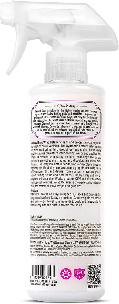 Chemical Guys Wrap Detailer Gloss Enhancer & Protectant 473ml (16oz)