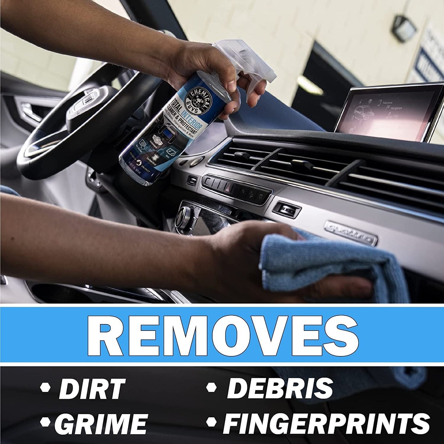 Chemical Guys Total Interior Cleaner & Protectant New Car Smell 473ml (16oz) NEW