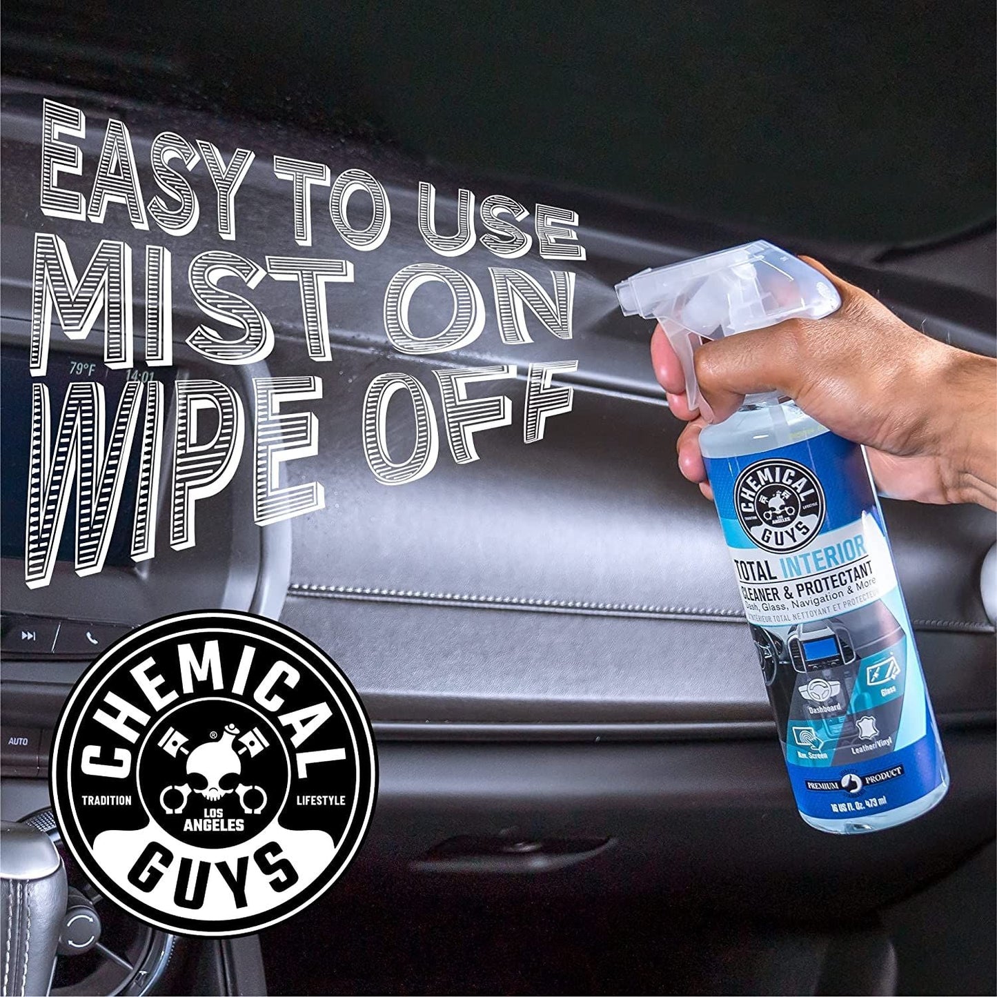 Chemical Guys Total Interior Cleaner & Protectant New Car Smell 473ml (16oz) NEW