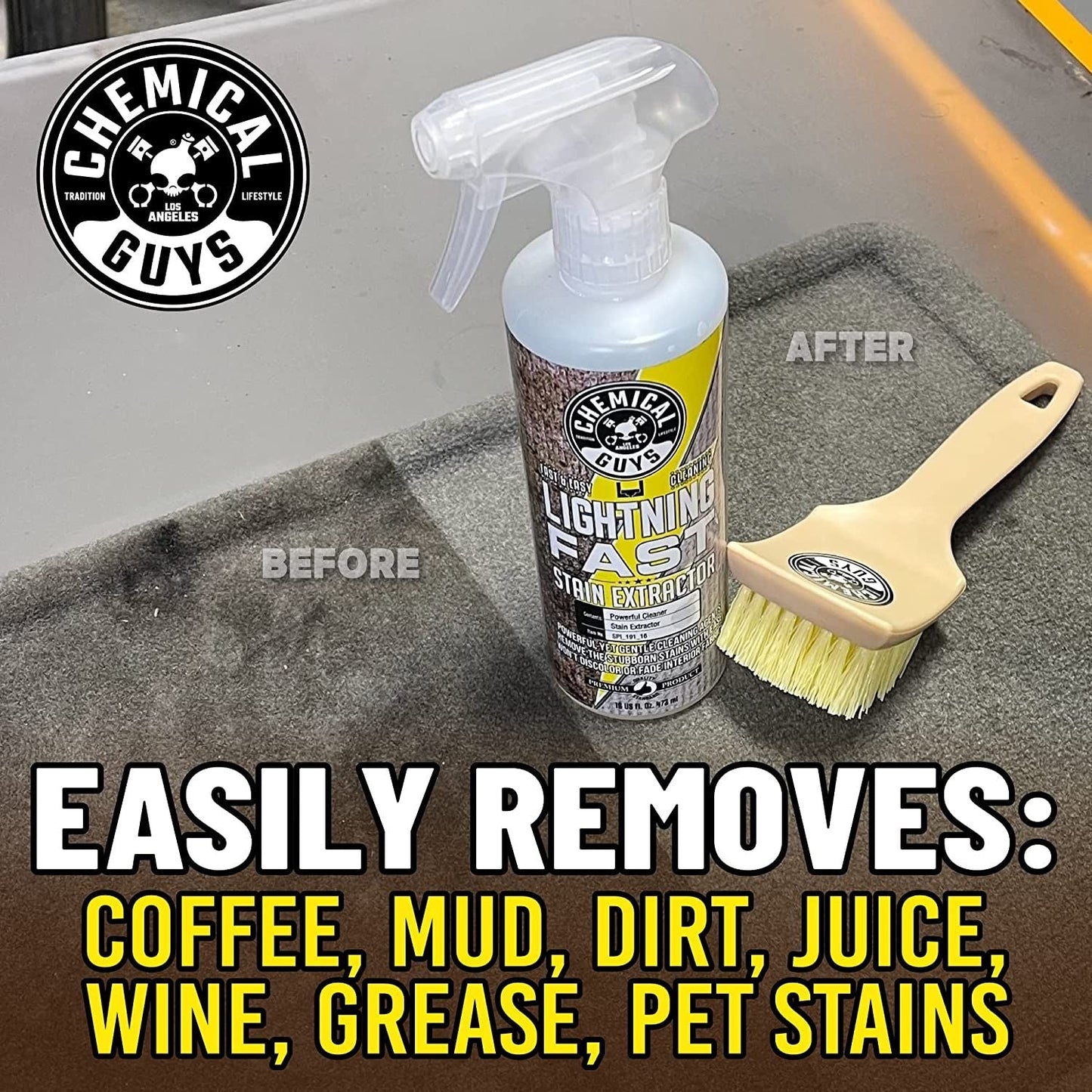 Chemical Guys Lightning Fast Carpet & Upholstery Stain Extractor 473ml (16oz)