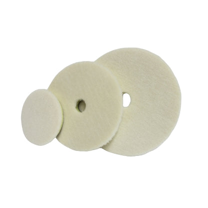 ShineMate Wool Cutting Pad - Yellow Cushioned - 3.5", 5.5", 6.5"