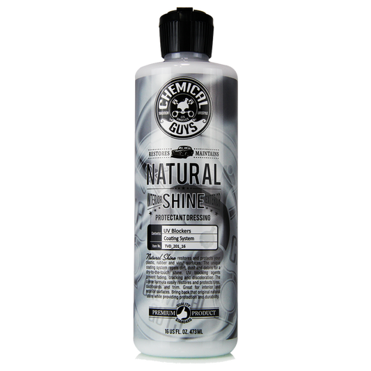Chemical Guys Natural Shine Satin Tire, Plastic, Rubber, Vinyl & Trim Dressing 473ml (16oz)