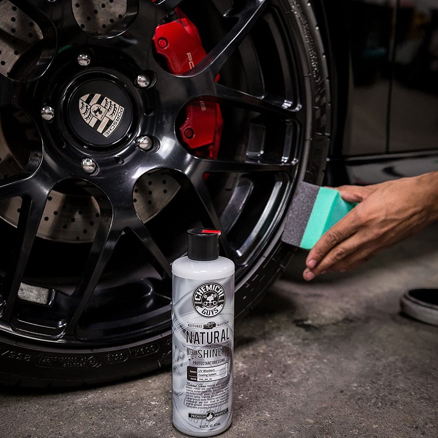 Chemical Guys Natural Shine Satin Tire, Plastic, Rubber, Vinyl & Trim Dressing 473ml (16oz)