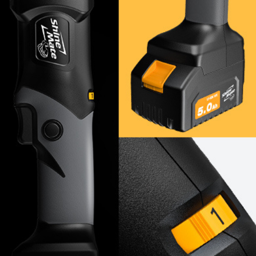 ShineMate Cordless Rotary Polisher Kit EB251-5