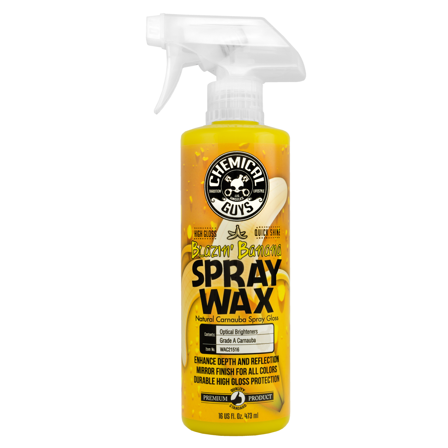 Chemical Guys Blazin Banana Natural Carnauba Spray Wax 473ml (16oz)