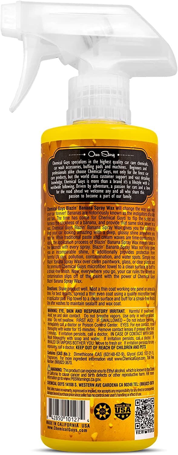 Chemical Guys Blazin Banana Natural Carnauba Spray Wax 473ml (16oz)
