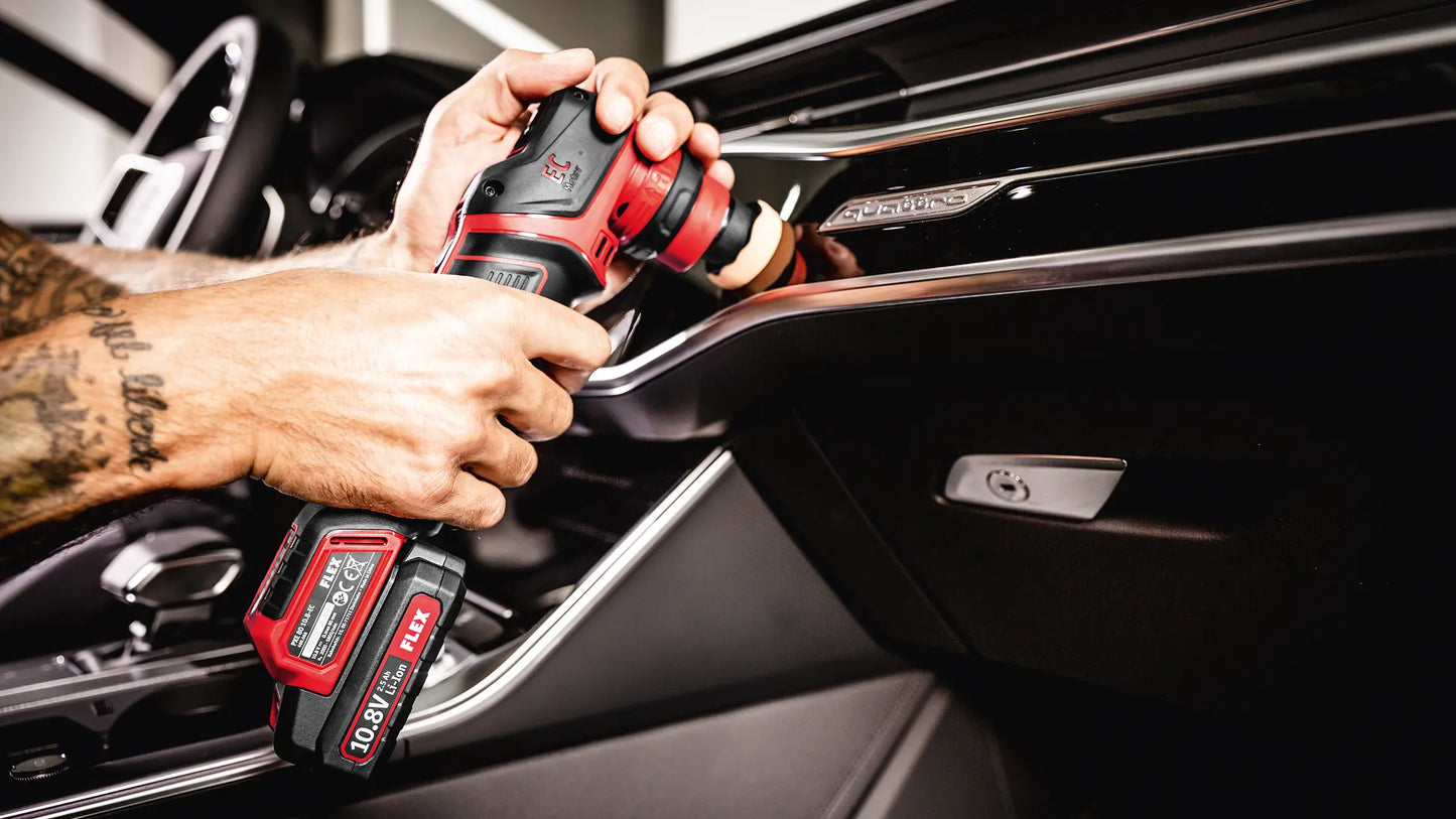 Flex PXE 80 12-EC Cordless Mini Polisher Kit - NEW Version 12 Volt