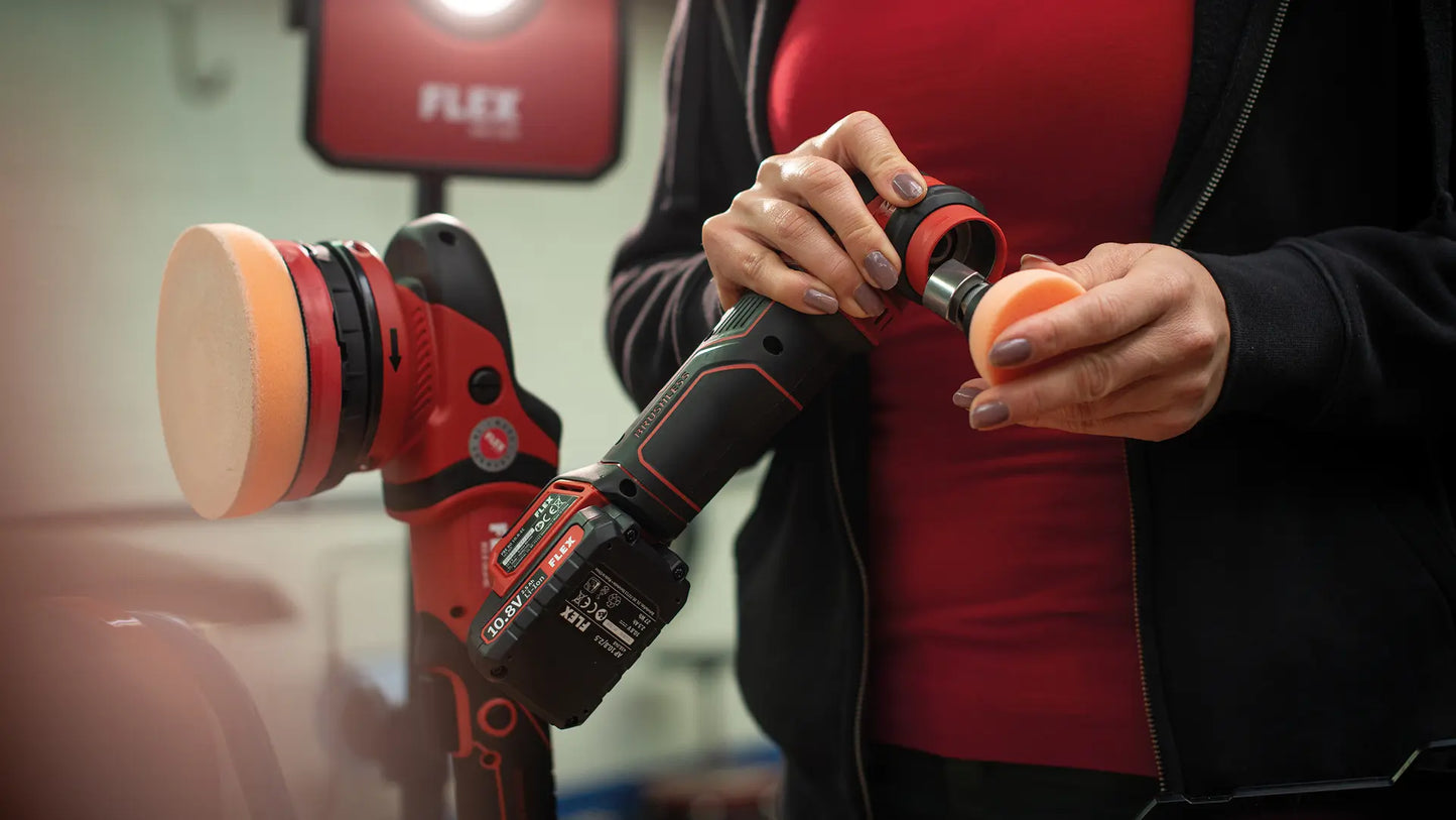 Flex PXE 80 12-EC Cordless Mini Polisher Kit - NEW Version 12 Volt