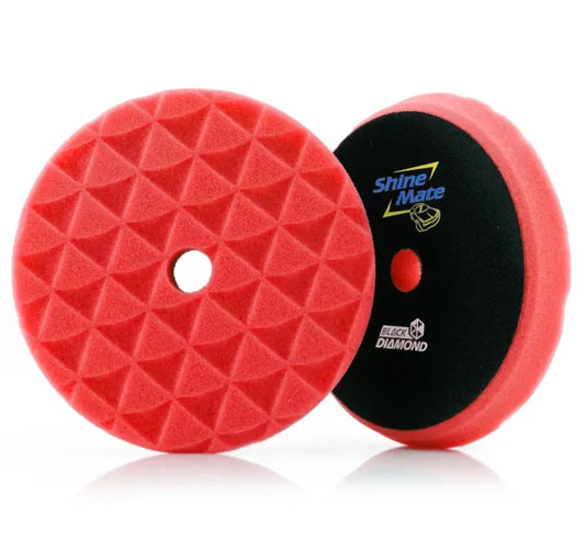 ShineMate Red Foam Pad 6" - Finishing (7" Face)